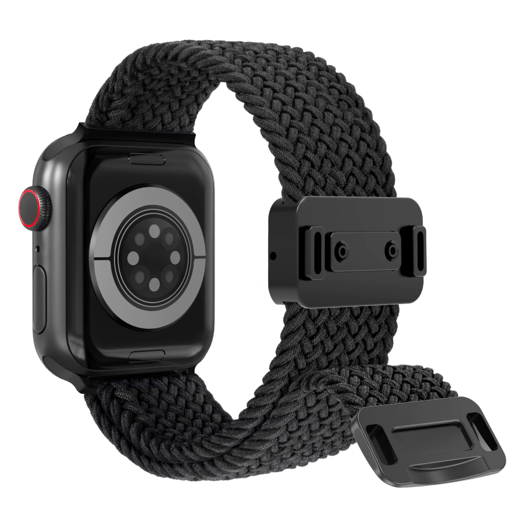 Apple Watch Armband – Weiches Nylon – Schwarz