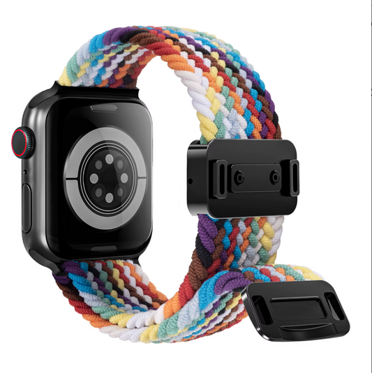 Apple Watch Armband – Weiches Nylon – Regenbogen