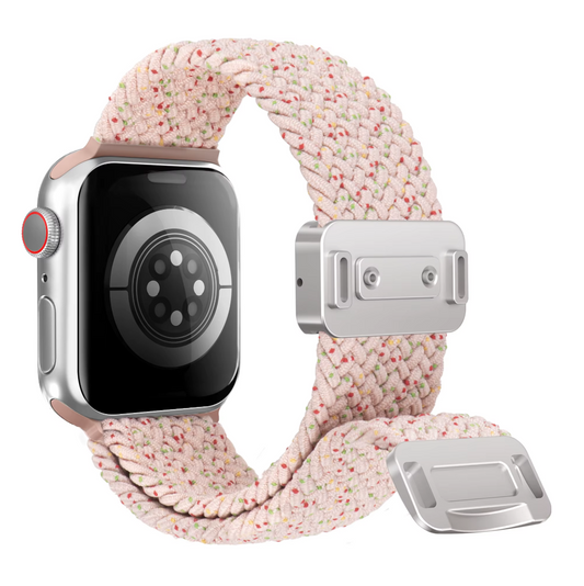 Apple Watch Armband – Weiches Nylon – Starlight Rosa